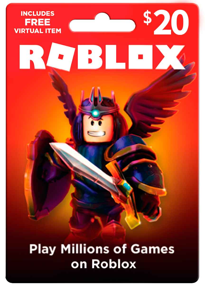 Roblox Game Card 20 Games Center - gift card tarjetas de roblox