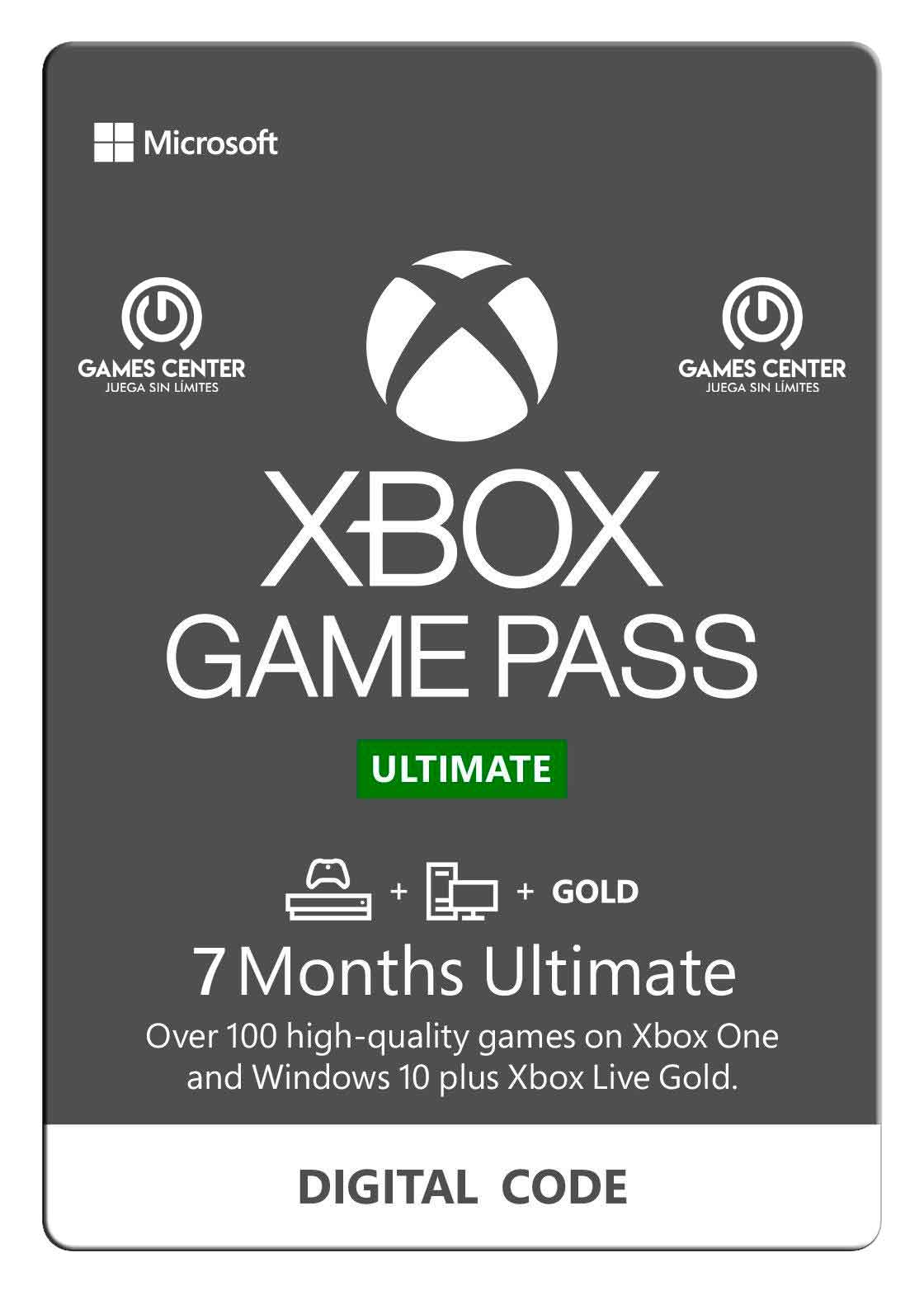 Xbox Game Pass Ultimate: Suscripción de 7 Meses GLOBAL - Games Center