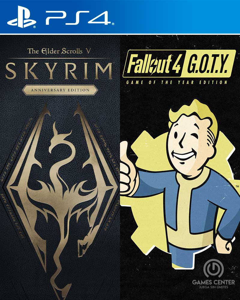Fallout 4 G.O.T.Y + Skyrim Anniversary Edition Bundle - Español