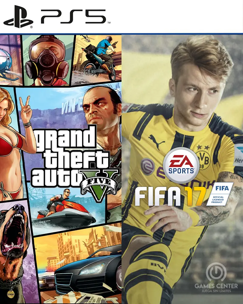 FIFA 17 + Grand Theft Auto V - PlayStation 5 - Games Center