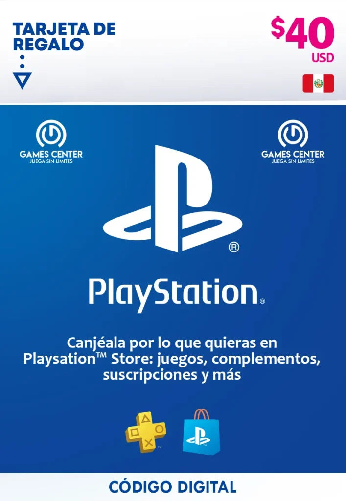 PlayStation Network Card PSN CARD $40 PERÚ PS4 PS5